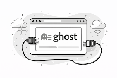 Illustration of connecting your Ghost blog